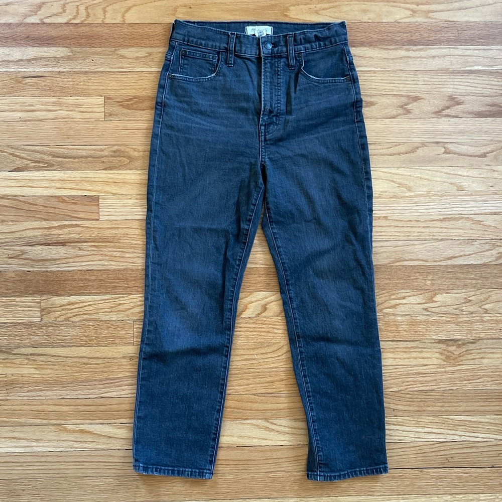Madewell The Perfect Vintage Straight Crop Jean in Lunar Wash Size 28